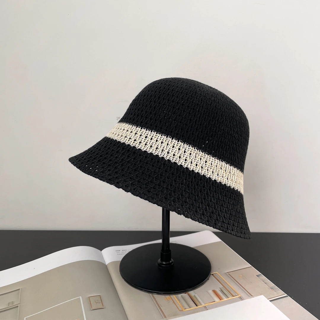 Syan【沐云】时尚编织透气镂空百搭帽子