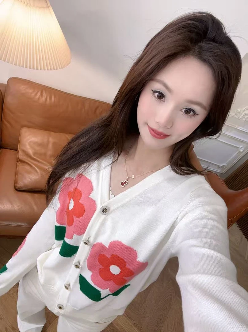 YTTRIUM LIN[甜美花朵]复古慵懒风时尚休闲（不可机洗甩干）50125