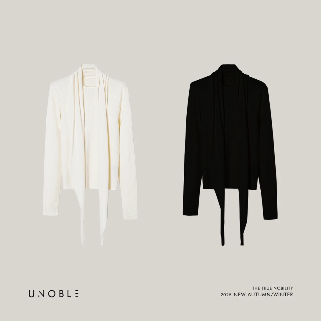 UNOBLE 2025 A/W【暖岛】不规则羊毛上衣 冬季新款