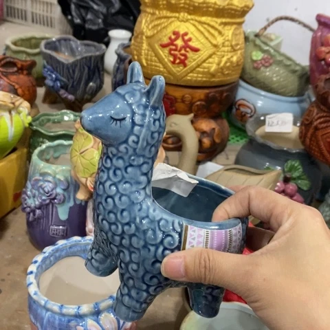 陶瓷大深色羊驼正一个11222333