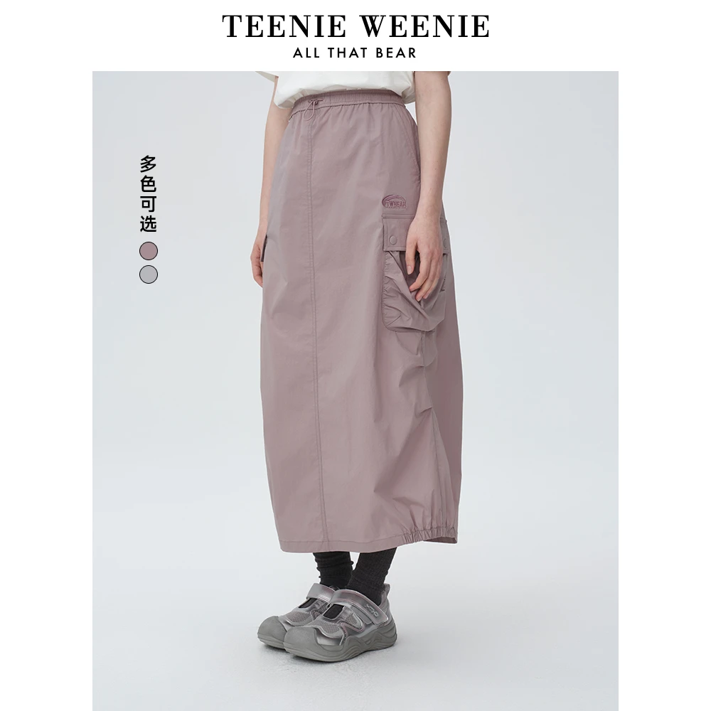 TeenieWeenie小熊半身裙25夏新款休闲时尚率性工装裙TTWH256428N