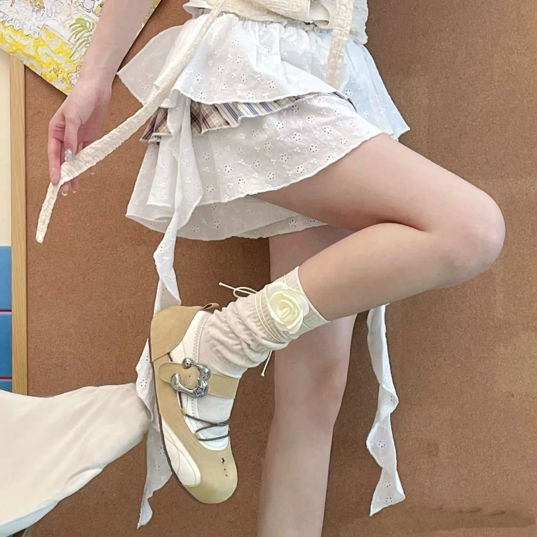 春季新款lo机能通勤百搭舒适少女小女款夏天芭蕾风玛丽珍鞋高跟鞋