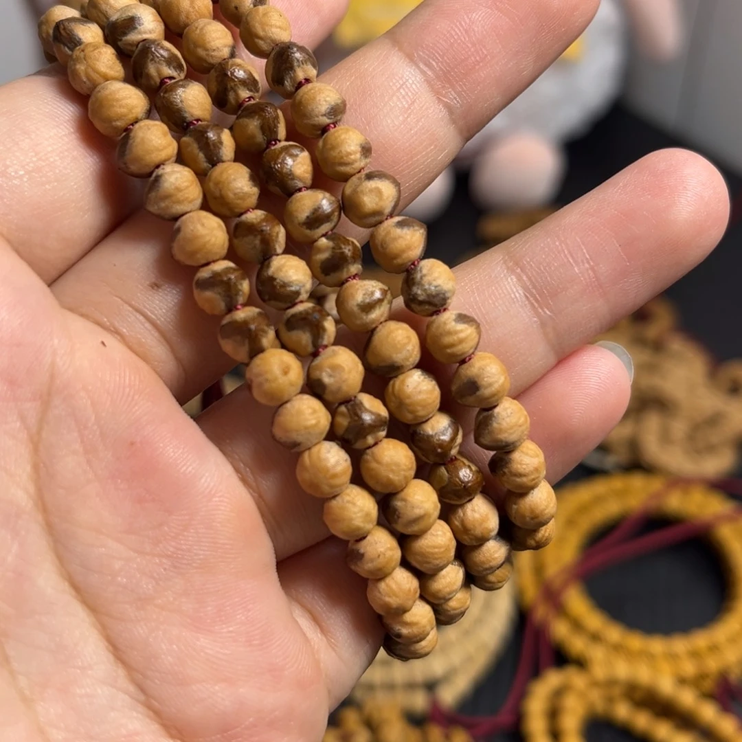 手串柏香籽/百香籽三棱红芽横打