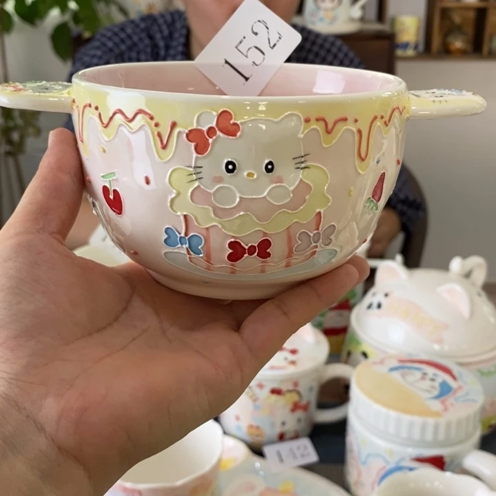 瓷片景德镇釉下彩手绘