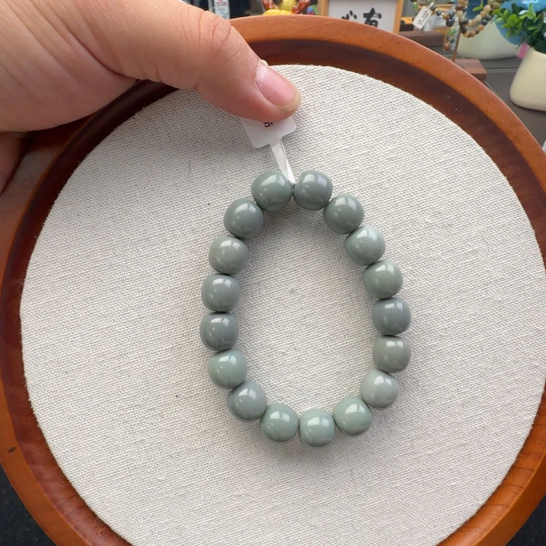 和田玉未镶嵌手链卡12且末蓝调，37