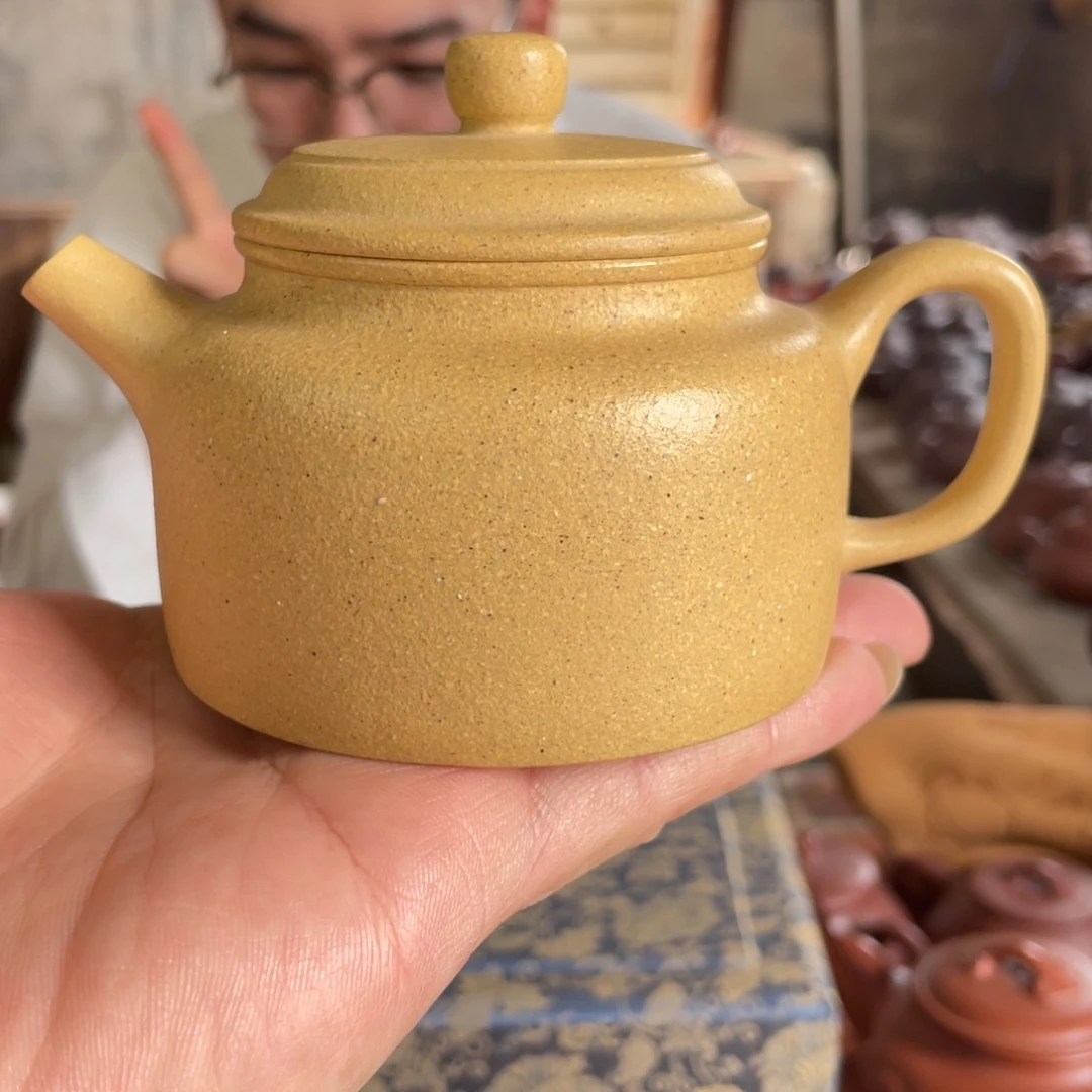 茶壶紫砂XJ。 本绿。 德钟。 300CC