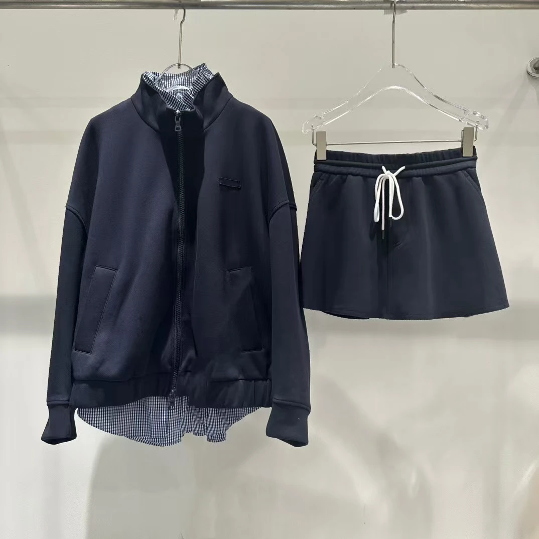 商场同款2025秋季新款韩版气质百搭宽松外套4137半裙套装 4132