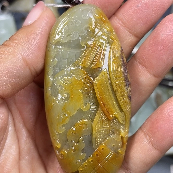 和田玉未镶嵌颈饰