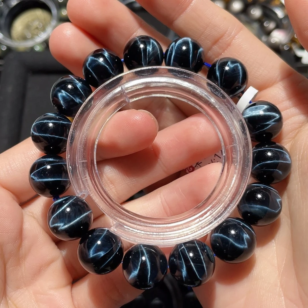 路***超未镶嵌手链木变石（虎睛石）