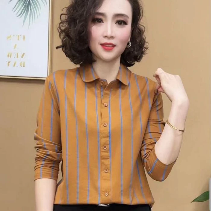 2025春秋新款时尚百搭减龄显瘦拼接长袖打底衫气质女士上衣