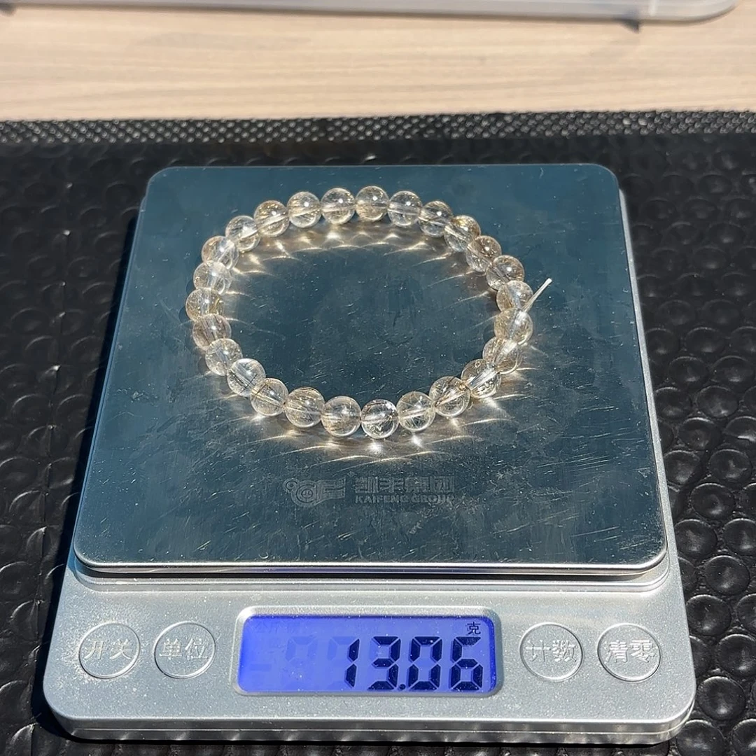 天然银发晶尺寸7mm