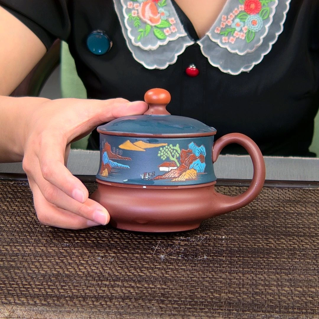 茶杯紫砂高货放漏