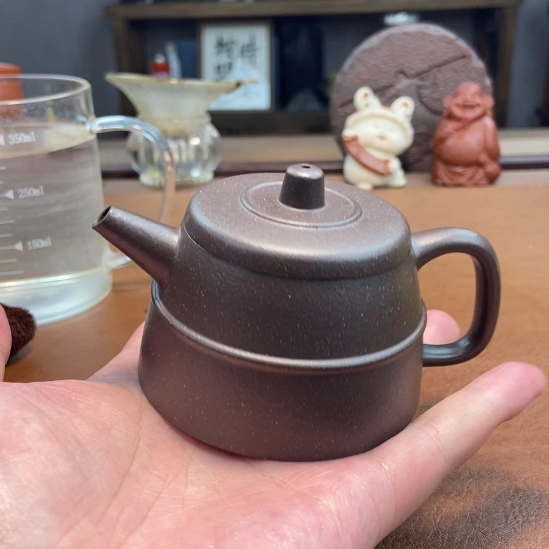 紫砂云柱紫砂壶秦权紫砂壶