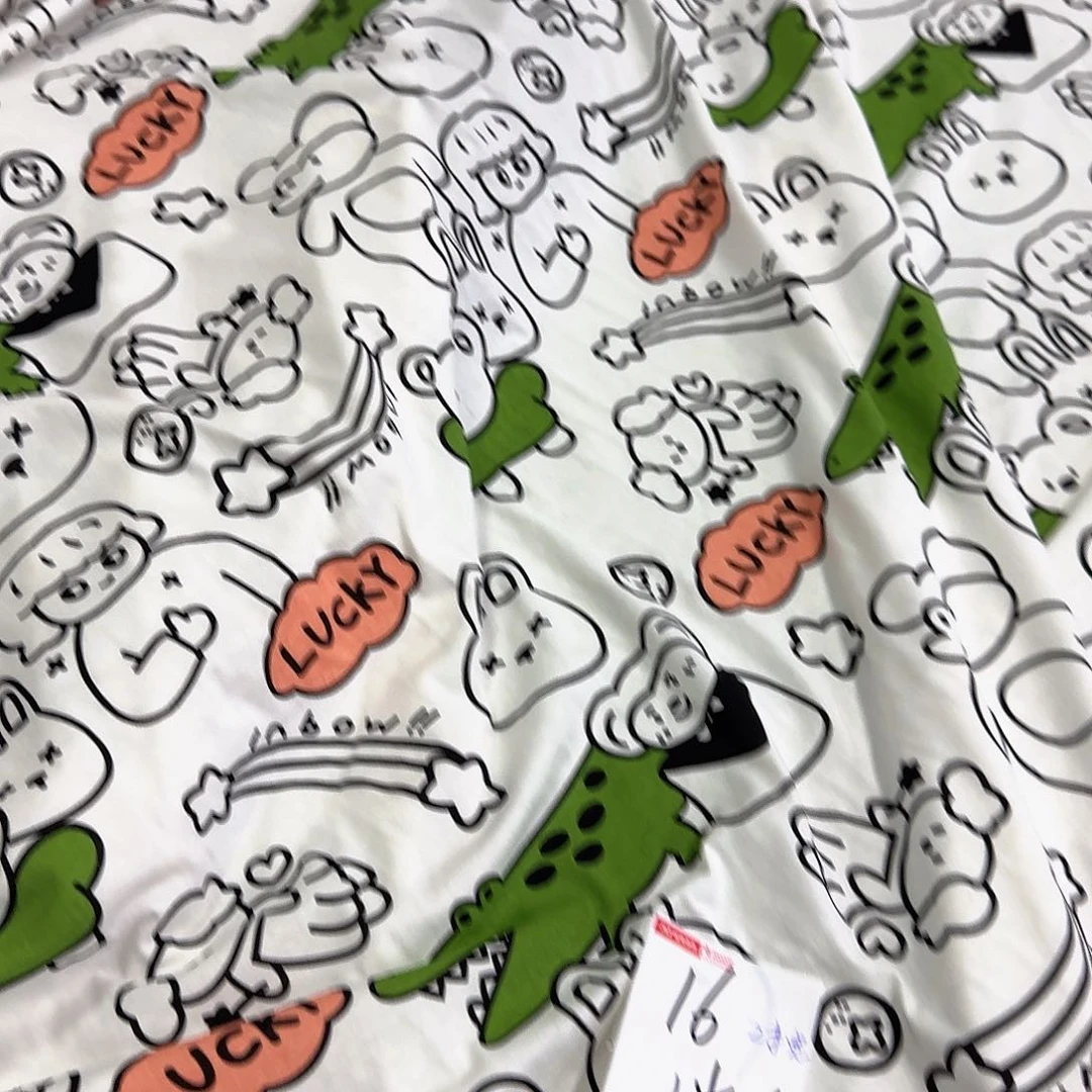 棉16号纯棉卡通汗布一米