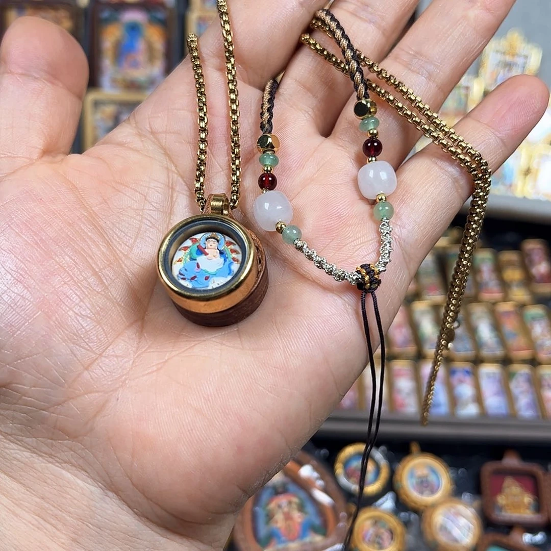 吊坠燕**燕金链加绳子加文殊定制