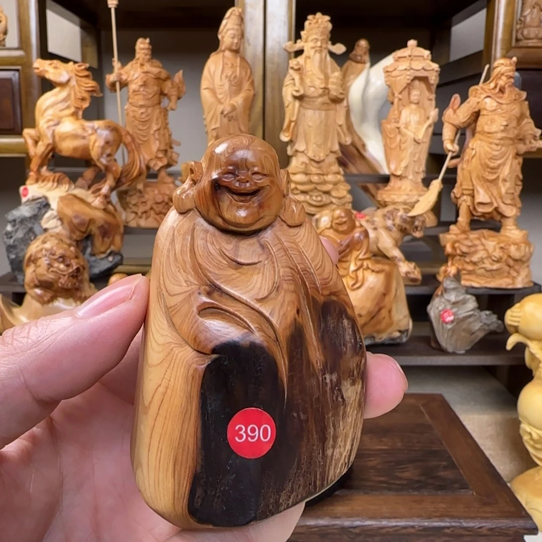 崖柏小木匠艺雕一物一拍