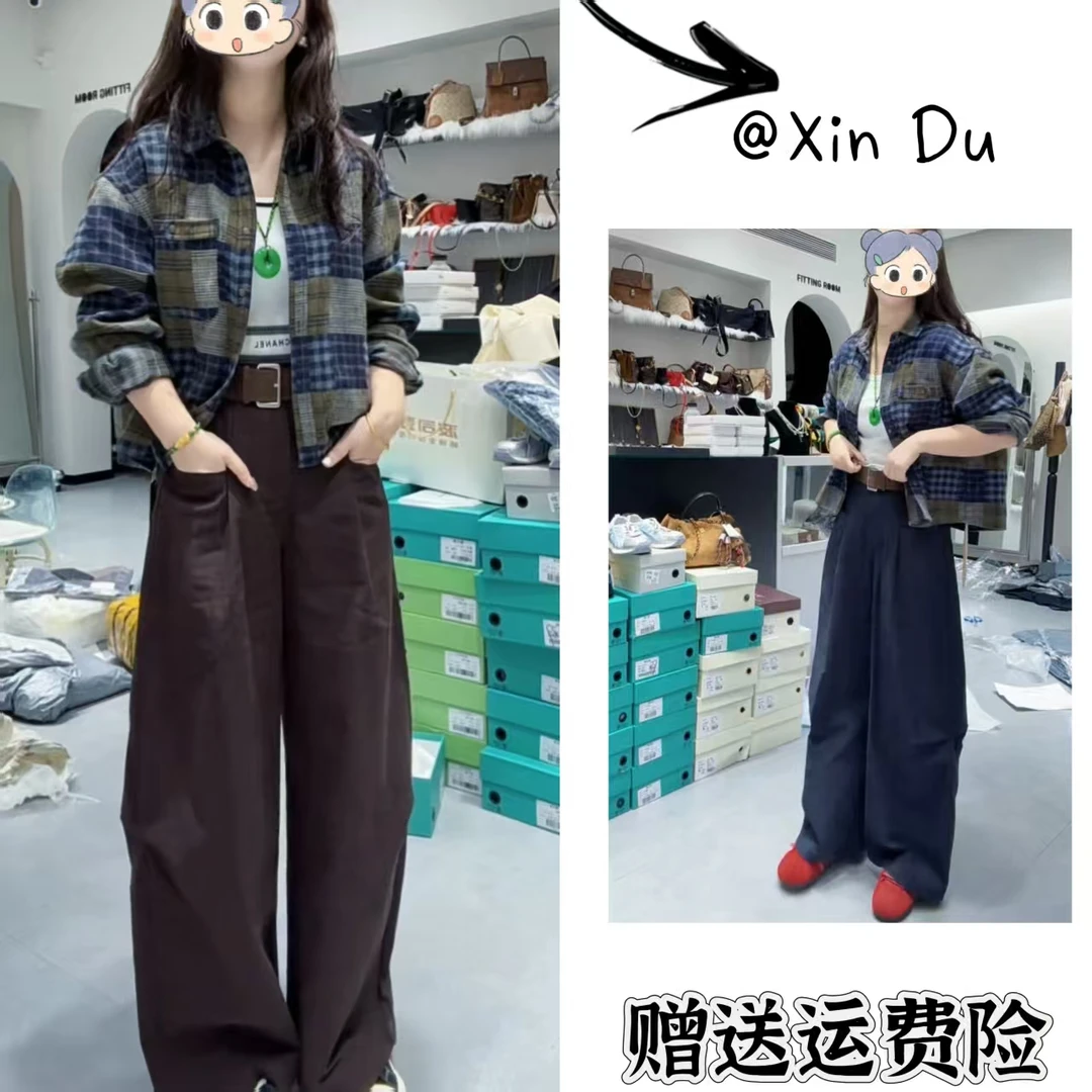 2025秋季新款时尚显瘦气质女士网红洋气两件套百搭款D22857