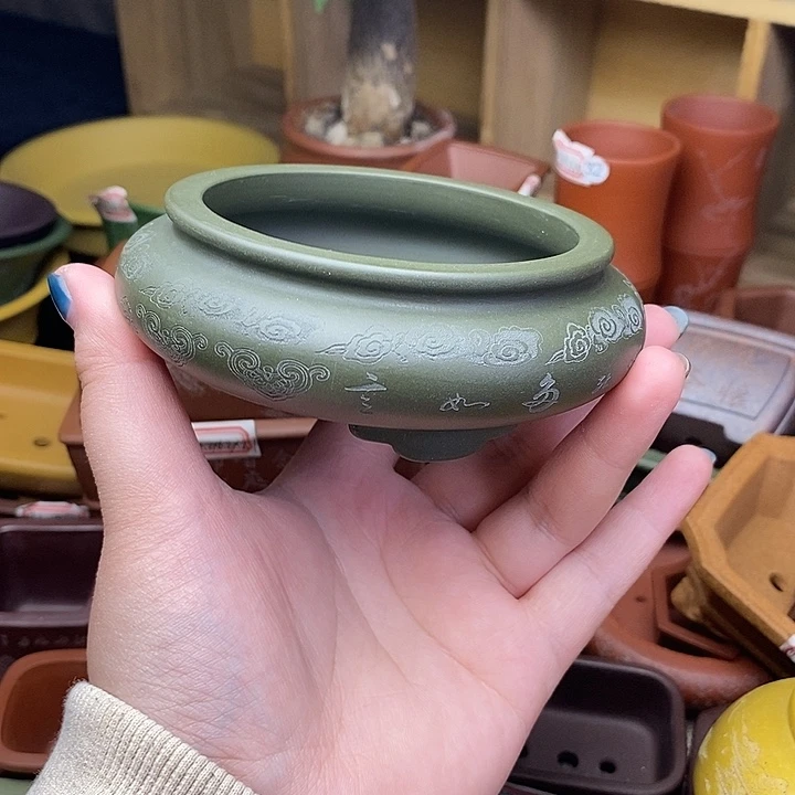 琉璃手工艺品宜兴紫砂精品花盆