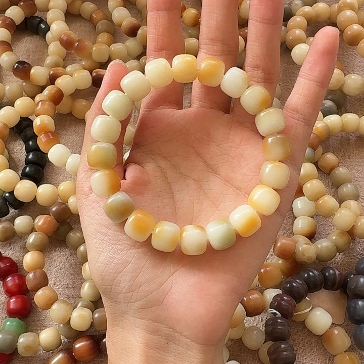 手串菩提根/象牙果卡12桶珠手工干磨