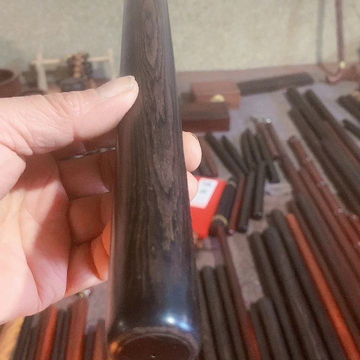 东非黑黄檀（紫光檀）如**画紫光檀木面棍
