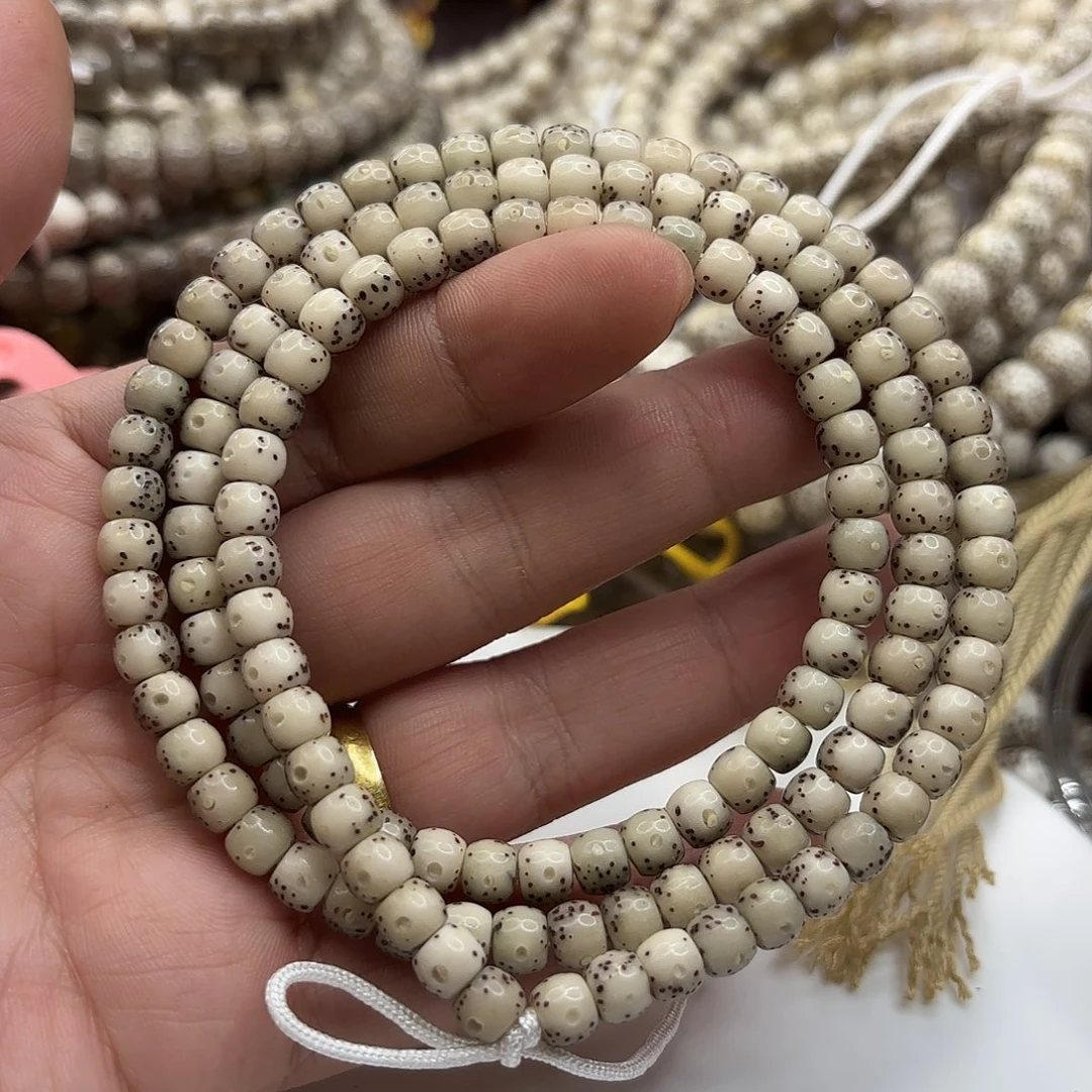 星月菩提吊坠65鼓珠通体大留白