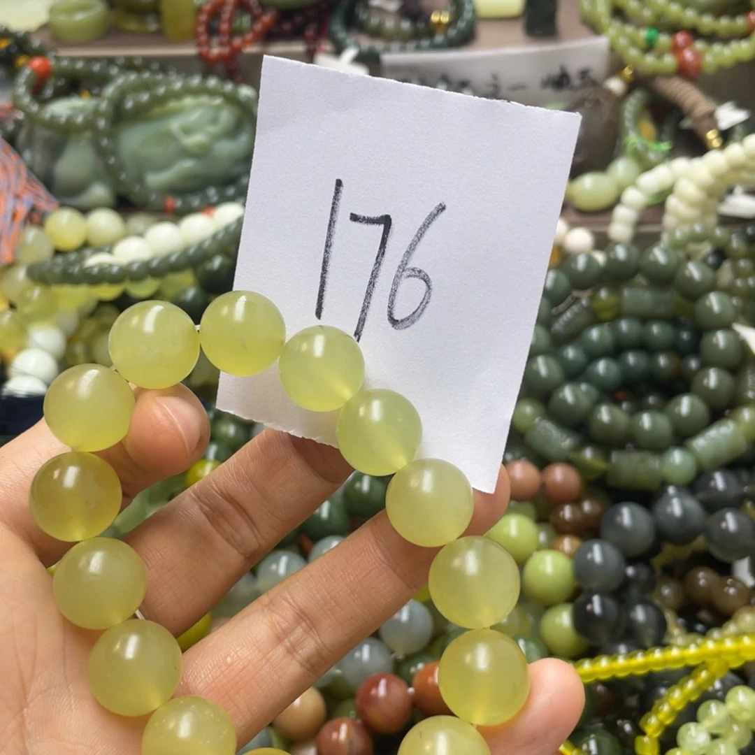 未镶嵌蛇纹石玉手链