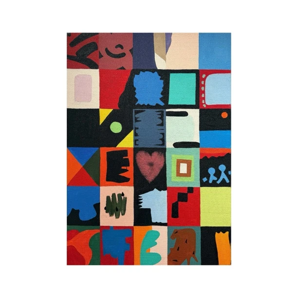 【方块游戏】70*100 装饰画客厅沙发背景墙落地挂画