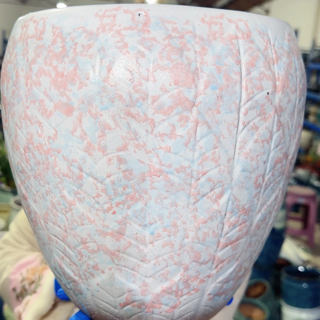 紫砂花盆高27口25