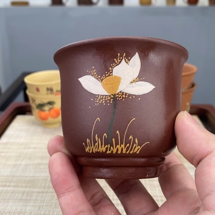 紫砂茶杯宜兴紫砂主人杯