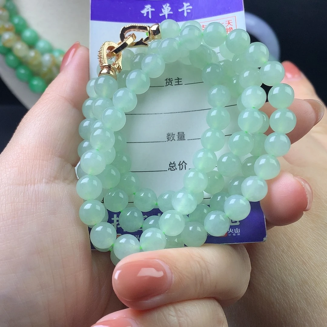 翡翠未镶嵌手链k7.3