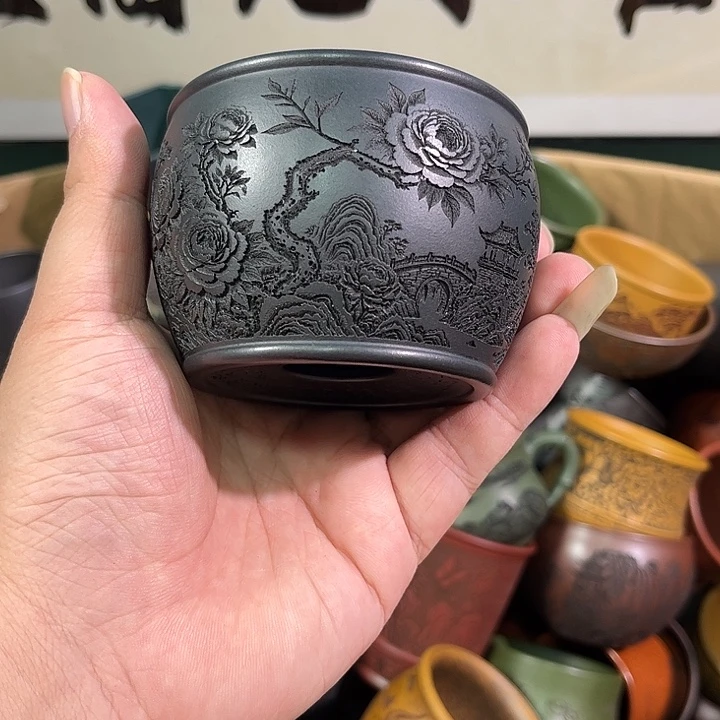 茶杯紫砂全手工紫砂主人杯