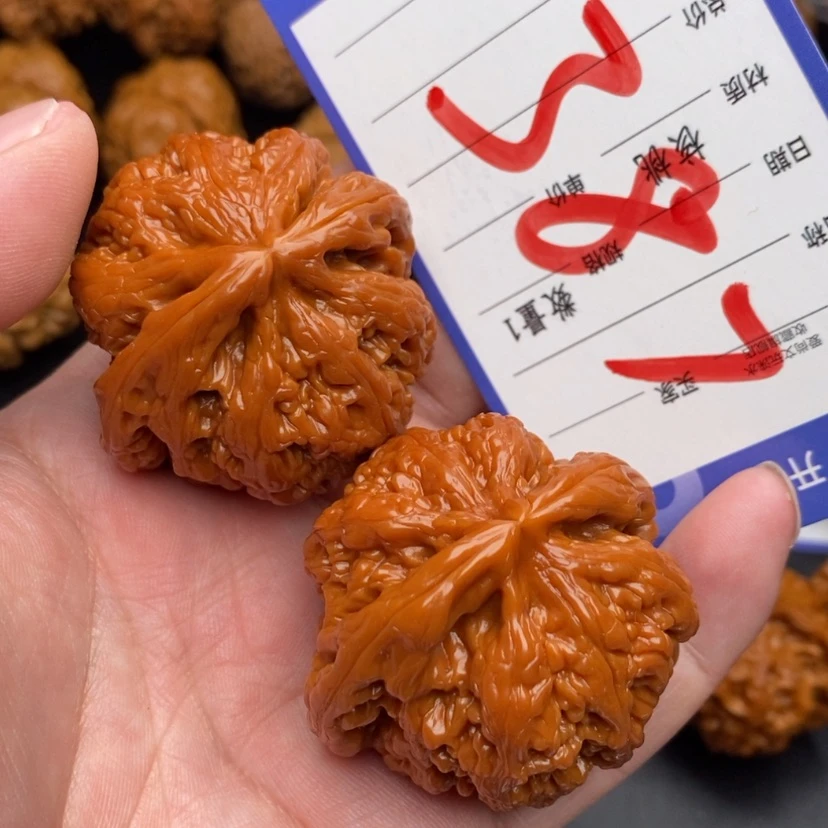 【闪购商品】文玩核桃把件粗筋45