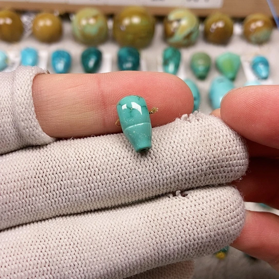 未镶嵌绿松石珠宝半成品