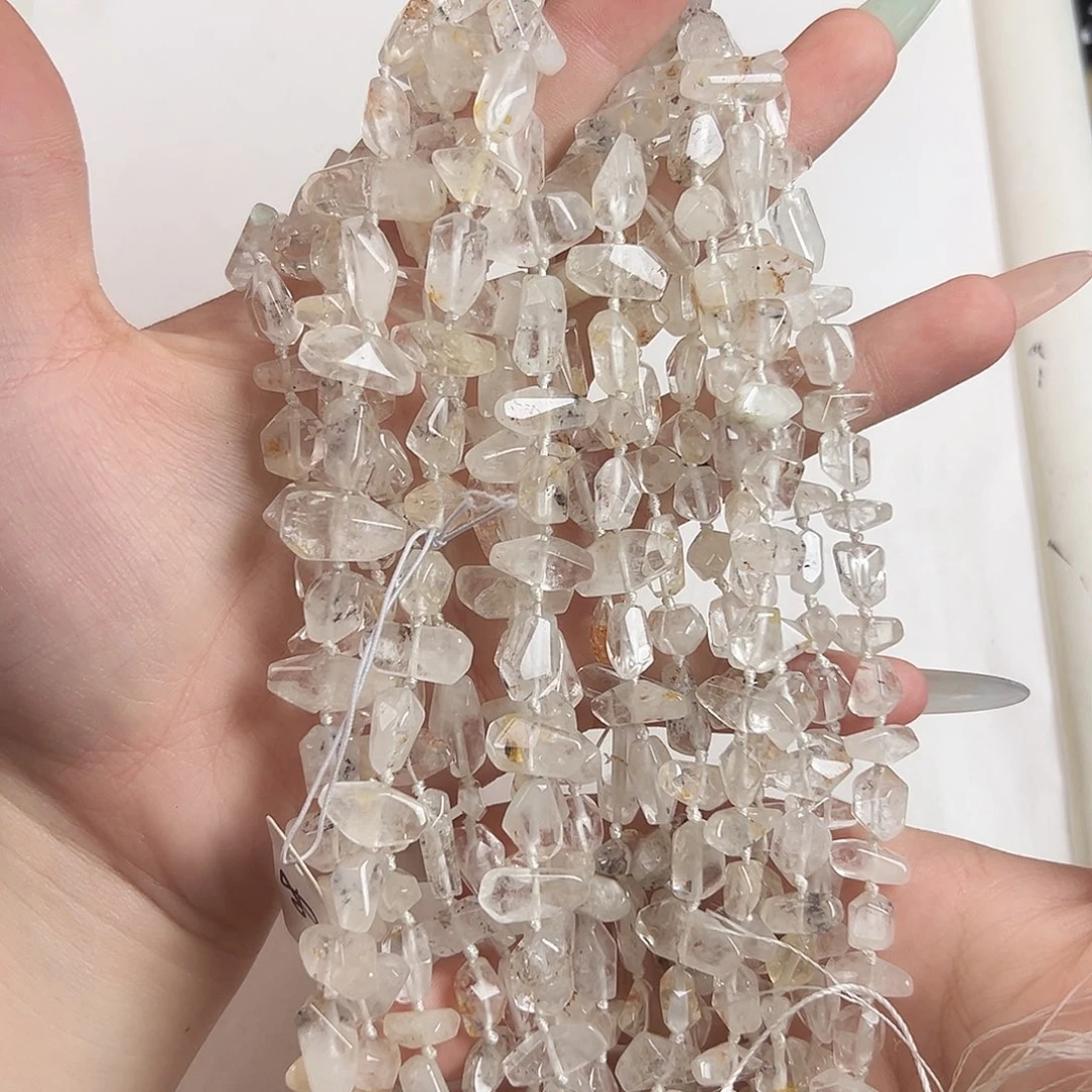 未镶嵌玛瑙/玉髓珠宝半成品A310 天然胶花水晶随形