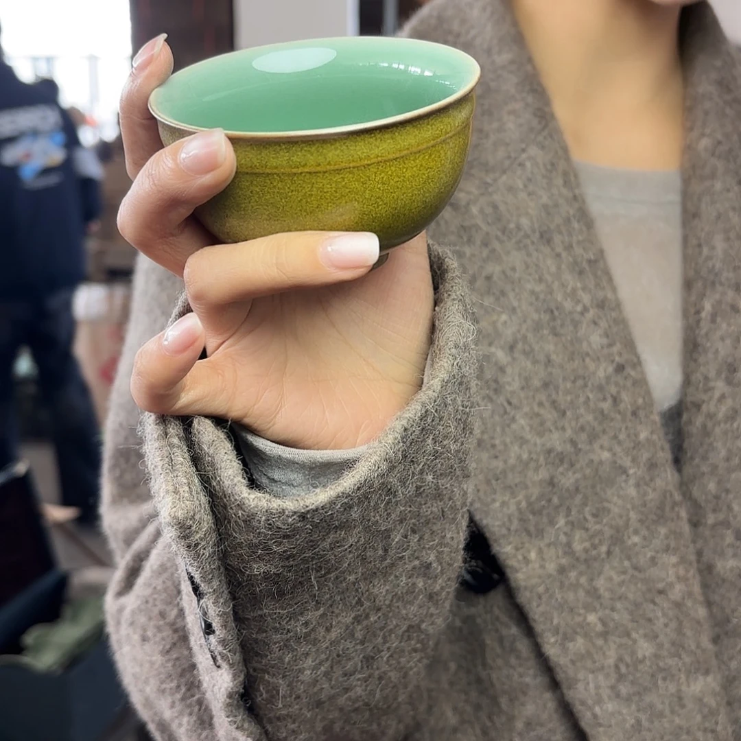 龙泉云间青瓷小米茶器