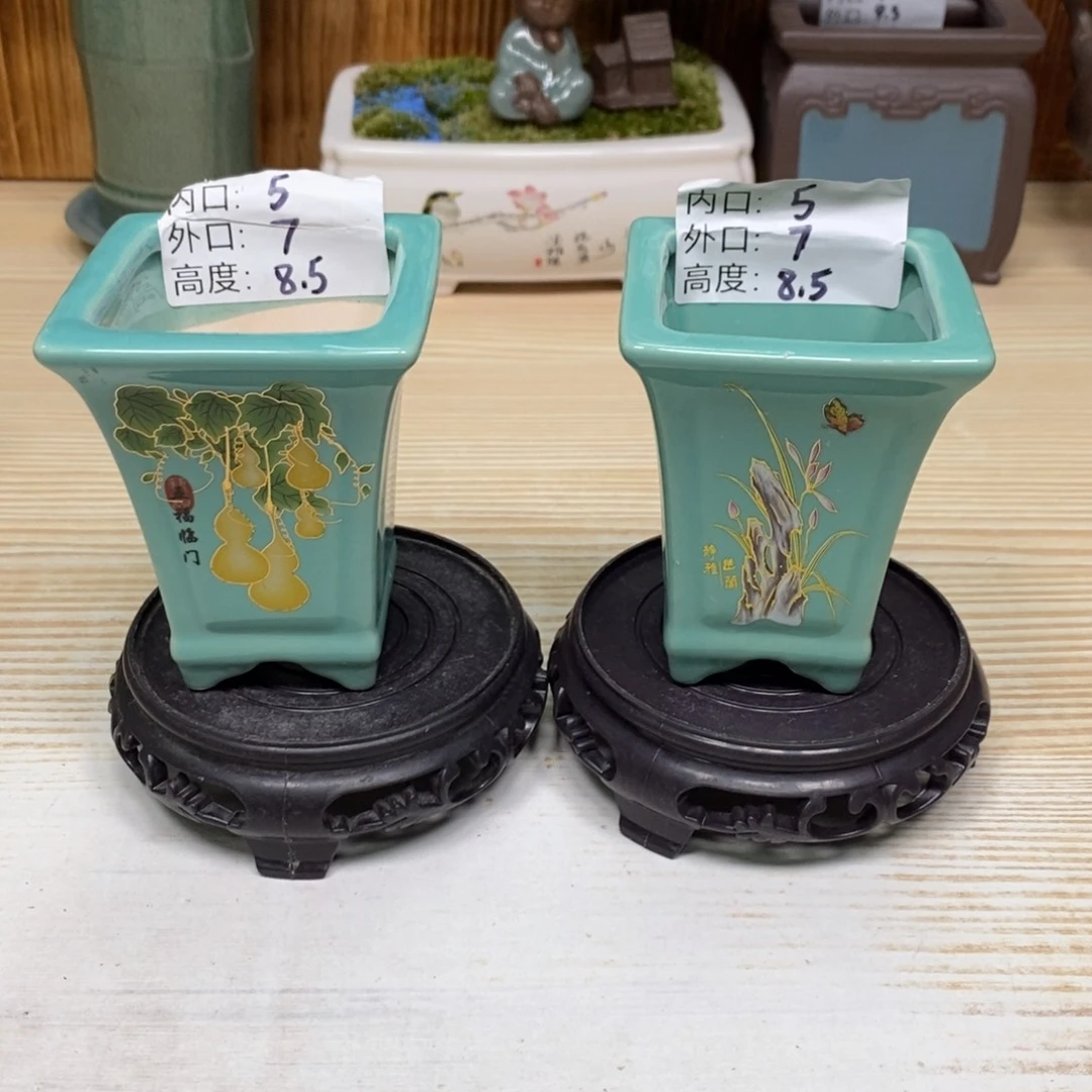 紫砂陶瓷花盆浮力