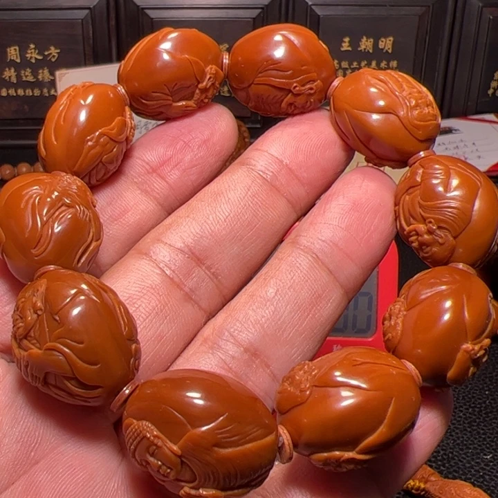 橄榄核手串北****鹏十八罗汉