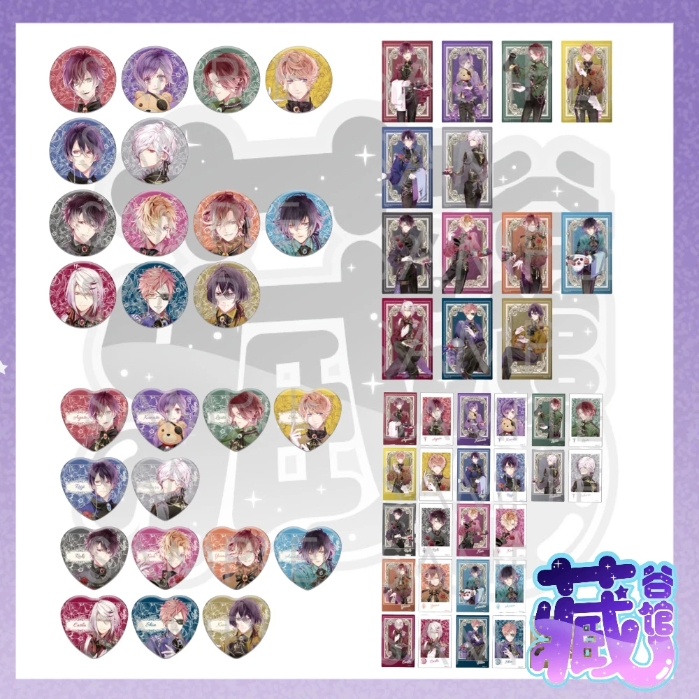 【藏谷馆】魔鬼恋人吸爱执事圆吧唧爱心吧唧 拍立得 卡片