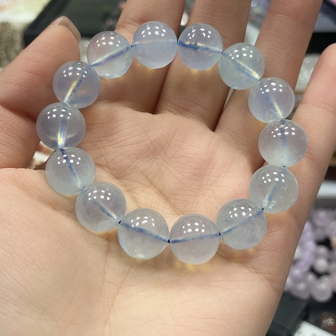 手链未镶嵌水晶海蓝宝手串13M+