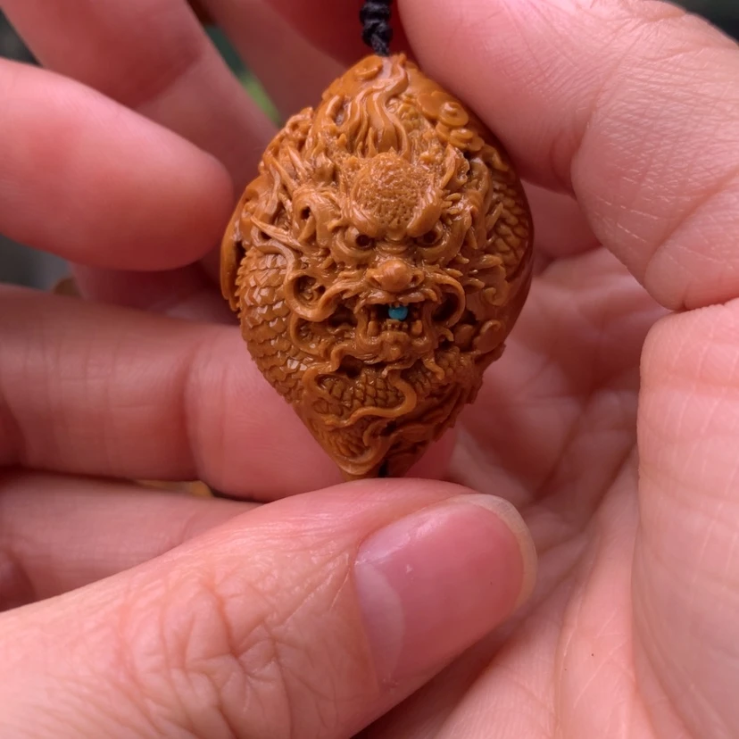 【闪购商品】橄榄核手串/手链单籽双龙戏珠