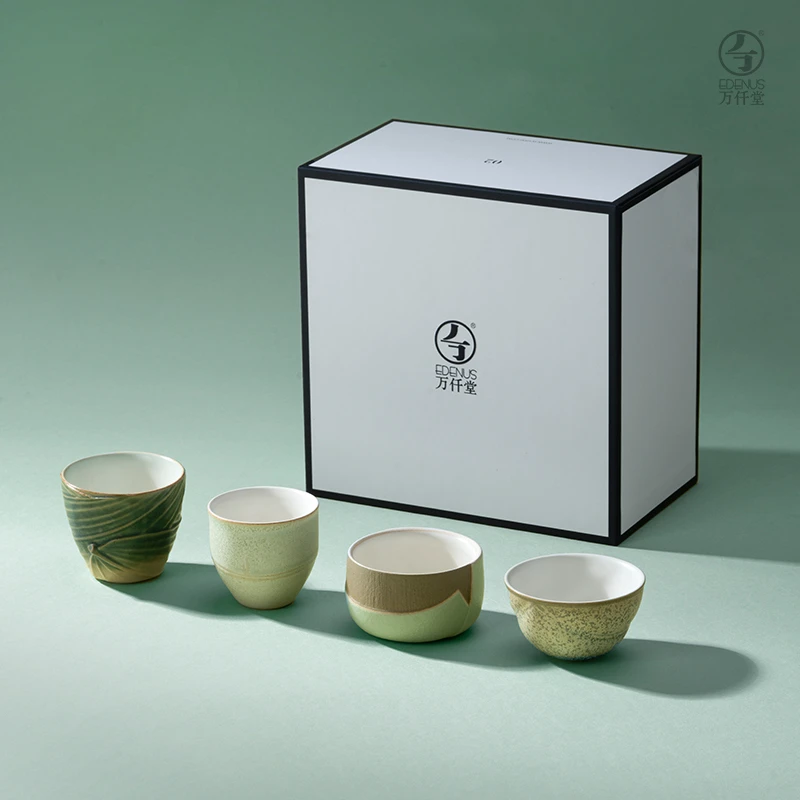 万仟堂高档主人杯套装礼盒个人喝茶杯一人一杯专用功夫茶杯风雅