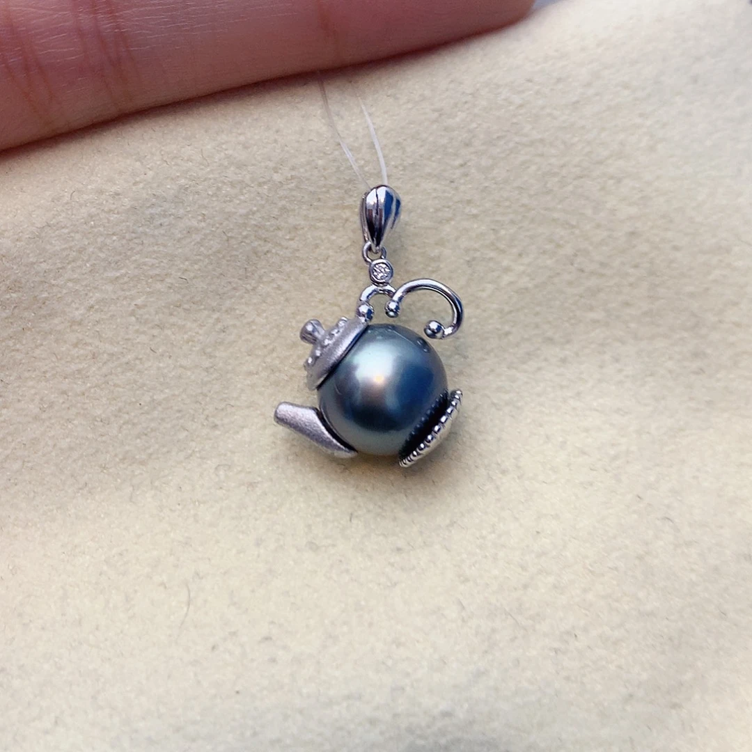 海水珍珠银S925镶嵌颈饰W43