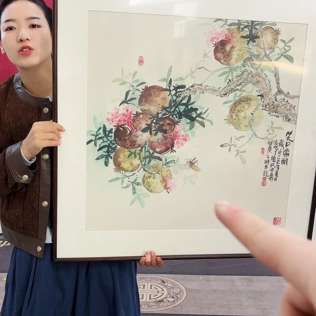 国画手绘作品80-80尺寸