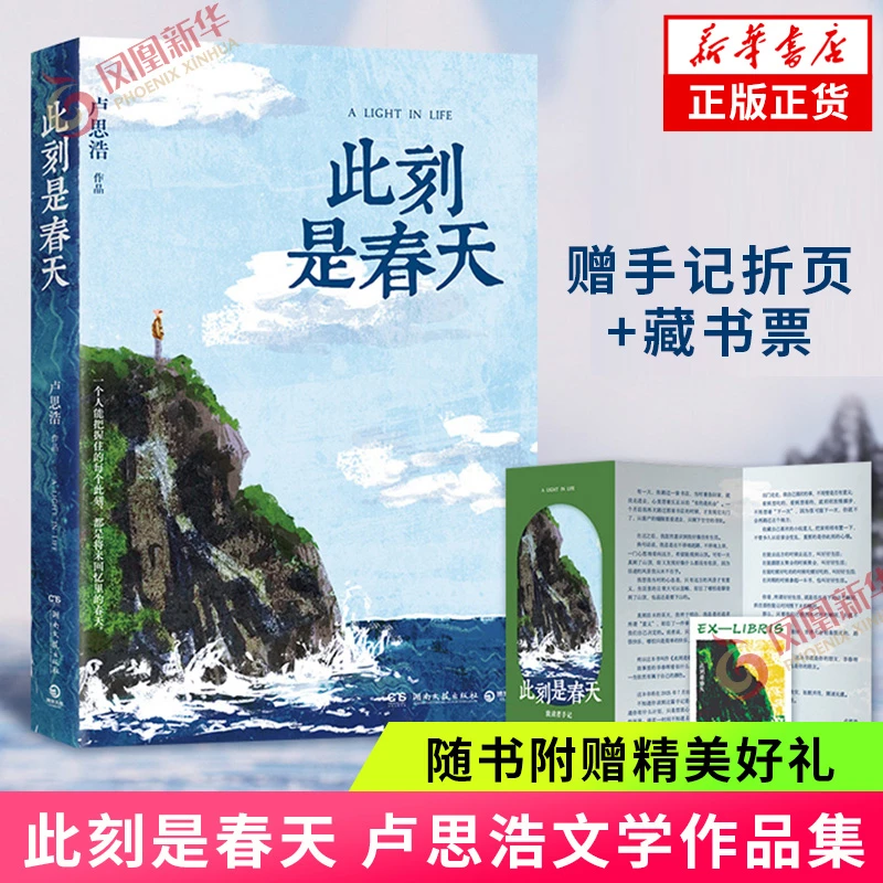 此刻是春天【赠手记折页+藏书票】卢思浩著 现当代文学小说