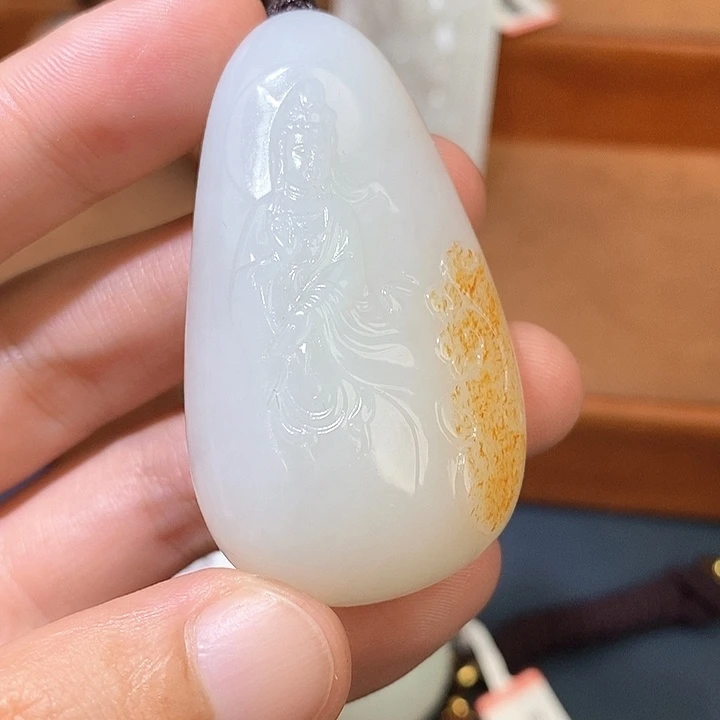 和田玉未镶嵌颈饰A7