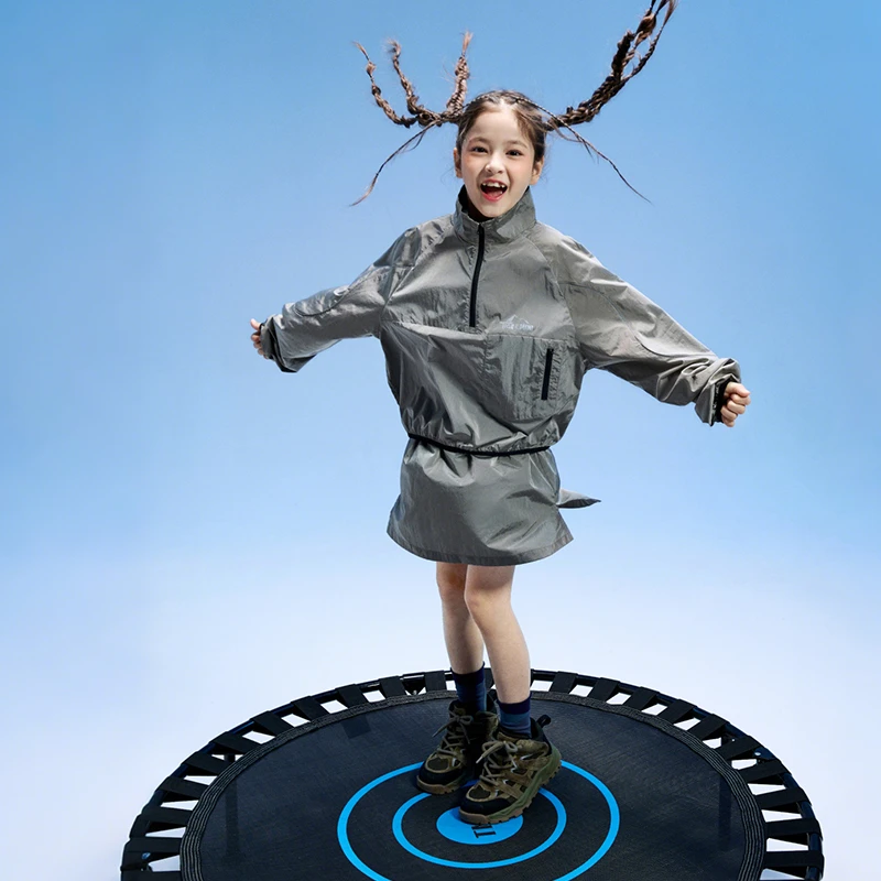 【吸湿速干】儿童梭织运动套装2025春女童户外网球儿童两件套