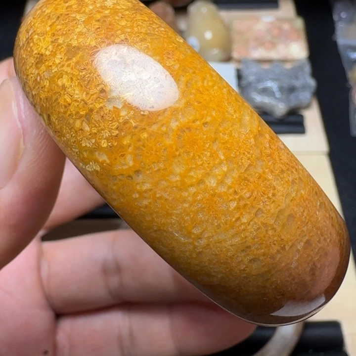未镶嵌纯天然色有机玉石保真色硅化玉55.5圈口