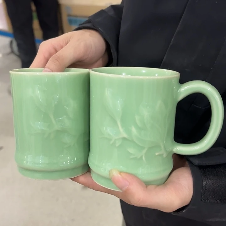 龙泉云间青瓷小米茶器