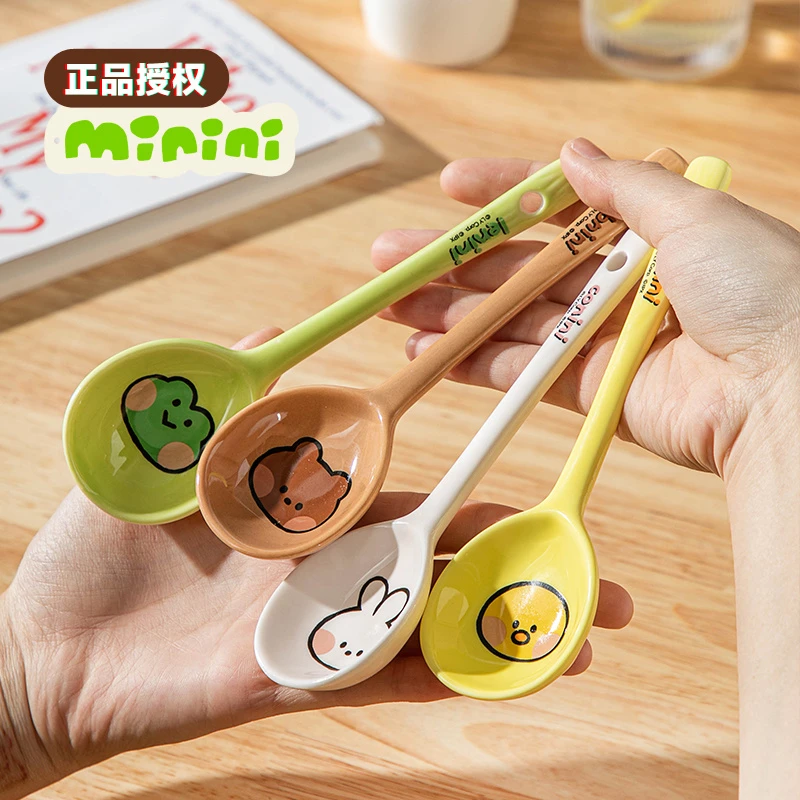 《直播专属》布朗熊minini陶瓷长柄汤勺 创意勺子