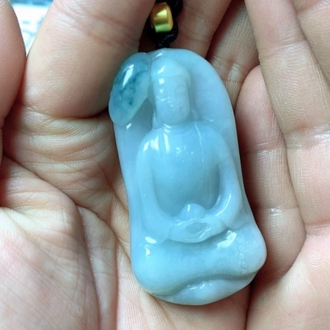 翡翠颈饰未镶嵌天然缅甸翡翠a货